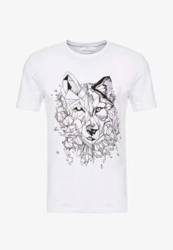 Pier One T-Shirt Print - White -ModePier 05f61053d4e64d6ea5fa24cd0e1264e6