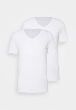 Pier One 2 PACK - T-Shirt Basic - White -ModePier 080dd0916ef948e18ad5bc64ef88608c