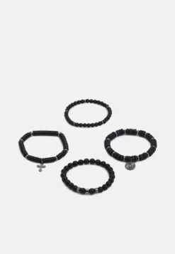 Pier One 5 PACK - Armband - Silver-coloured, Black -ModePier 08e118c931a644e4998f3b1a57086908