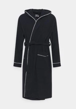 Pier One Bademantel - Black/red -ModePier 0fa2ae76ad544ce4b59723706ee9edae