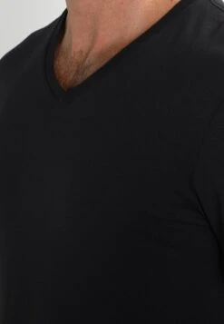 Pier One 2 PACK - T-Shirt Basic - Black -ModePier 144a18a099e5428c92602fed22a8b338