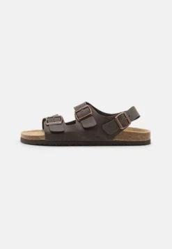 Pier One UNISEX - Riemensandalette - Dark Brown
