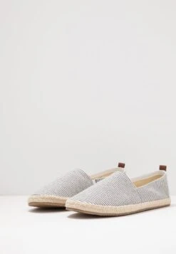 Pier One RENA ESPADRILLE UNISEX - Espadrille - White/blue -ModePier 1c07467ce0fe44d4a58dfd5e5311da20