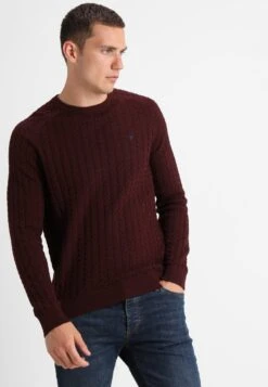 Pier One Strickpullover - Mottled Bordeaux -ModePier 299f670f1ac044398a81a9d31b2f4776 1