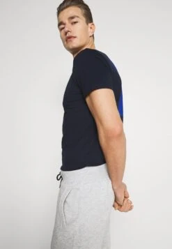 Pier One 2 PACK - Shorts - Mottled Light Grey/dark Blue -ModePier 380539021590444ba0d9f275a672b5df