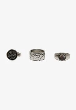Pier One 5 PACK - Ring - Silver-coloured -ModePier 3b77defac0624015b496465323d93289