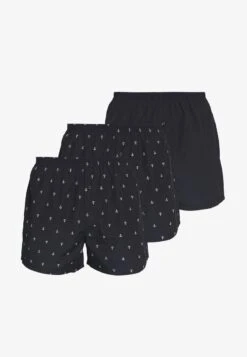 Pier One 3 PACK - Boxershorts - Dark Blue -ModePier 3d937f499e3444f5855984e4f312b3ec