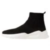 Pier One Sneaker High - Black/white