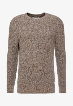 Pier One MULTICOLOUR HALF CARDIGAN JUMPER - Strickpullover - Mottled Dark Yellow -ModePier 43d052bb50e448ea97efd06449ca54d1