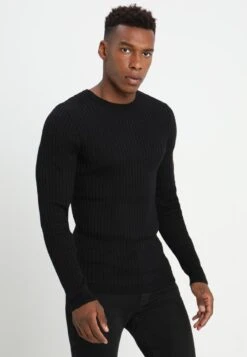 Pier One Strickpullover - Black