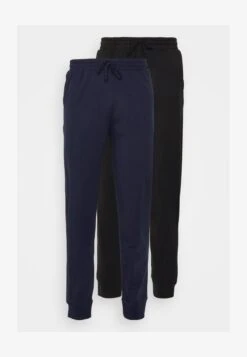 Pier One 2 PACK - Nachtwäsche Hose - Dark Blue/black -ModePier 49522b66b23a4bc9ba5cc231f5971a0a