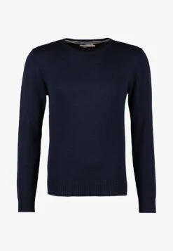 Pier One BASIC CREWNECK - Strickpullover - Dark Blue -ModePier 559fd963f3bf4be6abe2b2155cf5f818