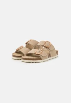 Pier One LEATHER - Pantolette Flach - Beige -ModePier 5e6f22e4ce4b4fad8910aecdf2f52ef9