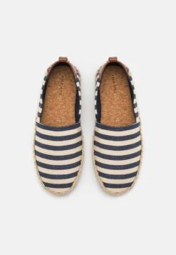 Pier One UNISEX - Espadrille - Dark Blue/white -ModePier 656fb98ccb7640ac939ccc145e729a86