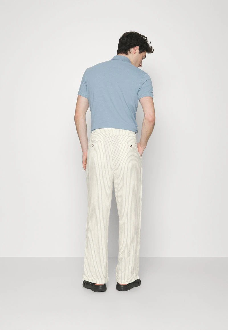 Pier One DRAWCORD TROUSERS - Stoffhose - Off-white 3 Pier One DRAWCORD TROUSERS - Stoffhose - Off-white – Bild 3