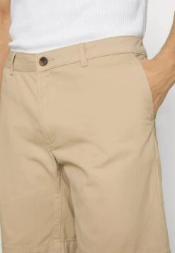 Pier One 2 PACK - Shorts - Tan/black -ModePier 6b433566de7d442989684d12c4c80264