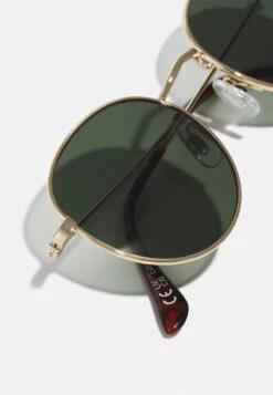 Pier One UNISEX - Sonnenbrille - Gold-coloured/green -ModePier 757cc522f0d64d40943756228eeb0e2f