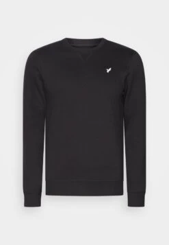 Pier One Sweatshirt - Black/mottled Grey -ModePier 7954a7df4b094e52bda097136e48cead