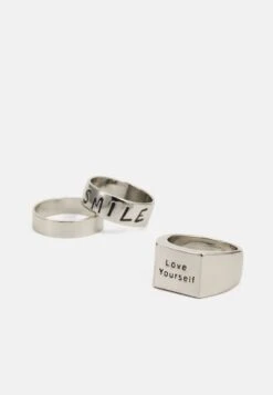 Pier One 3 PACK - Ring - Silver-coloured -ModePier 870475945faf437a8ff19ef8939b6e9d