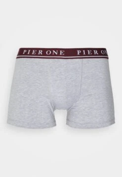 Pier One 5 PACK - Panties - Bordeaux/mottled Grey -ModePier 8798162d0ce745f0998190a914ff7dd6