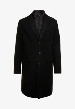 Pier One Klassischer Mantel - Black 11 Pier One Klassischer Mantel - Black -ModePier 89beb77879e74642a3f46a6222d3711f