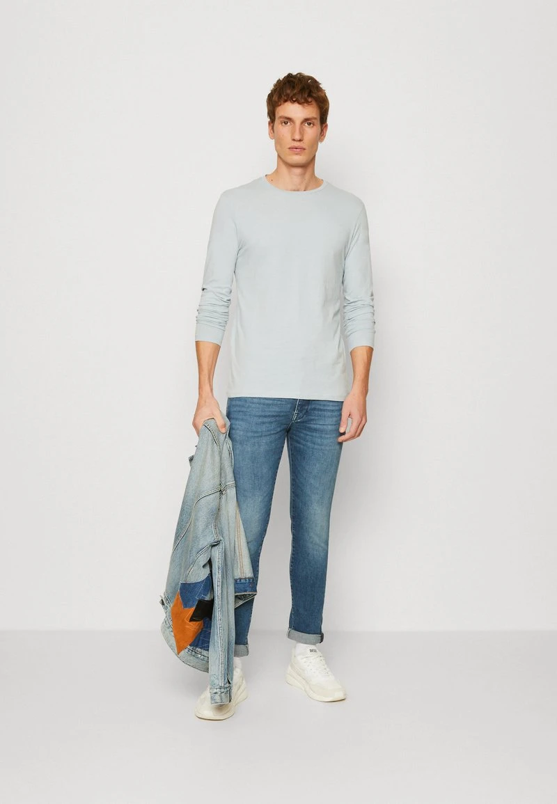 Pier One 2 PACK - Langarmshirt - Light Blue/dark Blue 1 Pier One 2 PACK - Langarmshirt - Light Blue/dark Blue