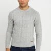 Pier One Strickpullover - Mottled Grey