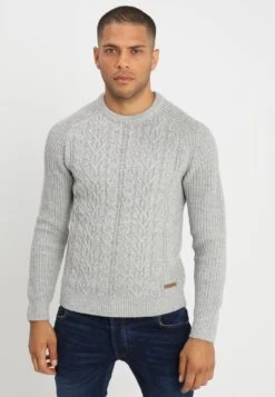Pier One Strickpullover - Mottled Grey