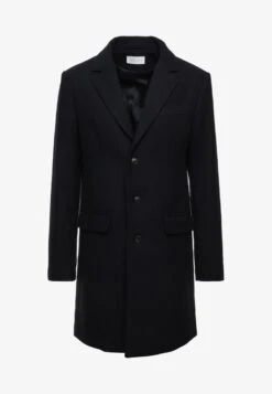 Pier One Klassischer Mantel - Dark Blue -ModePier 96cbc5d7d0be48638eb63ddeede19e49