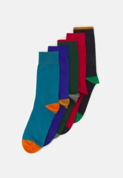 Pier One 5 PACK - Socken - Green/red -ModePier 9849af843a974e91bcb06bc9220dc714 1