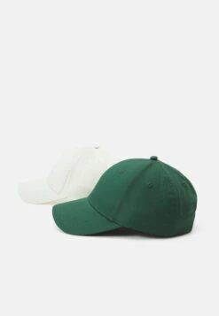 Pier One UNISEX 2 PACK - Cap - Green/off White -ModePier 99ca31b413ff4c18aa6122d7b5200082