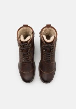 Pier One LEATHER - Schnürstiefelette - Brown -ModePier 9cdda29c31d1480bad87b1b7287b863e