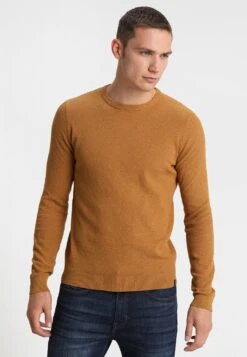 Pier One Strickpullover - Mottled Dark Yellow