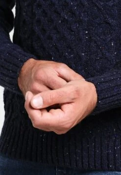 Pier One Strickpullover - Mottled Dark Blue -ModePier a048db5e31ba4f3589df0abe92fd4cb7