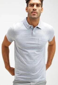 Pier One Poloshirt - Light Blue Melange -ModePier a0a28f1b73bc4555a573df967148c42b 1