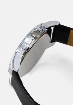 Pier One Uhr - Black/silver-coloured -ModePier a405f32d91574594bfe0eb57bcbec044