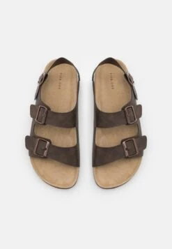 Pier One UNISEX - Riemensandalette - Dark Brown -ModePier a689817c07e34f47aa63a98de89f094a