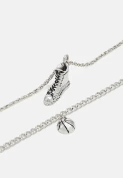 Pier One UNISEX 2 PACK - Halskette - Silver-coloured -ModePier a95dce075fa444e3919e45f19a486955