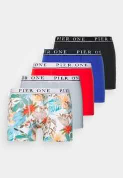 Pier One 5 PACK - Panties - Black/red/light Blue -ModePier a98897e57c8d47b7b55c29b01d1c9606
