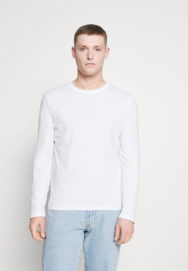 Pier One 5 PACK - Langarmshirt - White/dark Blu/grey 2 Pier One 5 PACK - Langarmshirt - White/dark Blu/grey – Bild 2