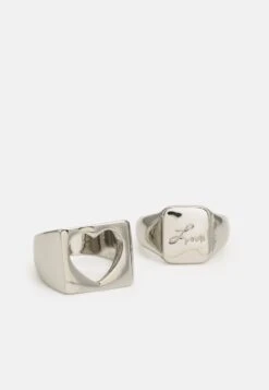 Pier One 2 PACK - Ring - Silver-coloured -ModePier abbca4efc31e4d28b6ce8aed47ac97f3
