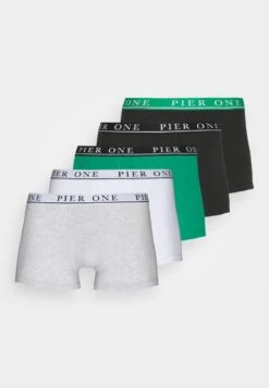 Pier One 5 PACK - Panties - Light Grey/black/green -ModePier ac4ea445403a464ab9e6853b97721d62