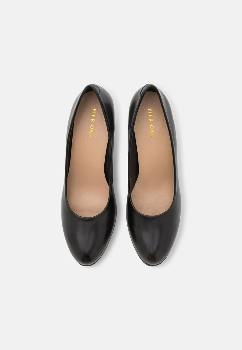 Pier One LEATHER - Plateaupumps - Black 6 Pier One LEATHER - Plateaupumps - Black – Bild 6