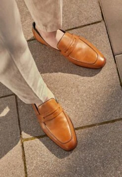 Pier One LEATHER - Business-Slipper - Camel -ModePier b47687c00cb94dae94774bfae9bc3a7e