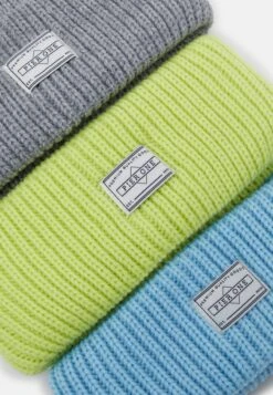 Pier One UNISEX 3 PACK - Mütze - Grey, Neon Green, Light Blue -ModePier b7e517f5f9984a9f84a01c2fea84a466