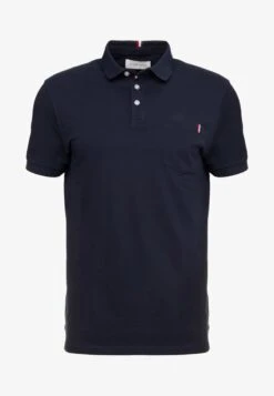 Pier One TRICOLORE TRIM POLO - Poloshirt - Black -ModePier ba7707c5f9564d84bcfdd2d32f5c16a5