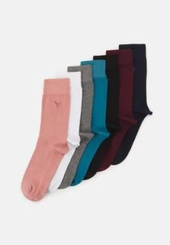 Pier One 3PACK - Socken - Dark Green/orange/bordeaux -ModePier bf4e754190e0449abaee1061f1cf25a7