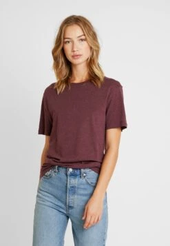 Pier One T-Shirt Basic - Bordeaux Melange -ModePier d234511c84ac41259e22234949318da7