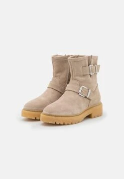 Pier One LEATHER - Cowboy-/Bikerstiefelette - Beige -ModePier da2c095408ac4722bf0e0b860f0774cc