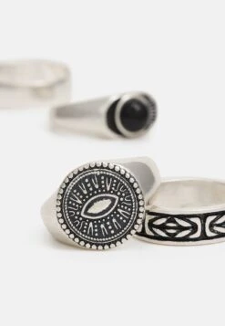 Pier One 5 PACK - Ring - Silver-coloured -ModePier db6a637888e34ec5a4d8dceca3b8fe16